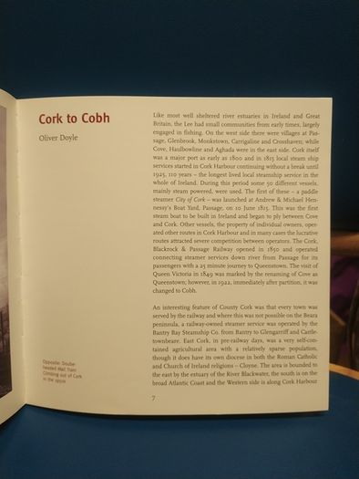 Cobh Connections, railway interest