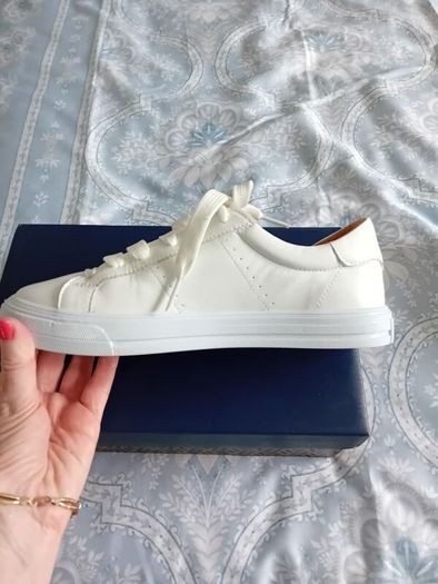 Carl Scarpa - White Leather Trainers - UK 6 - BNWT RRP 149