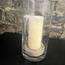 Glass Candle Landern/Vase Image 2