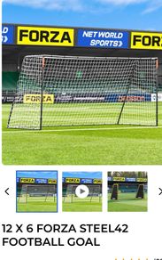 12 x 6 FORZA Steel42 Football Goal Brand New
