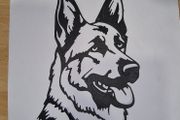 German Shepherd/Alsatian Dog Greeting Cards