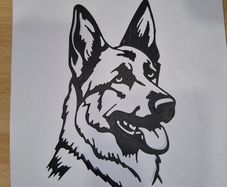 German Shepherd/Alsatian Dog Greeting Cards