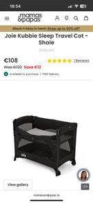 Joie kubbie sleep travel cot - like new