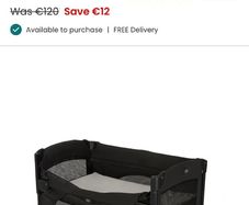 Joie kubbie sleep travel cot - like new