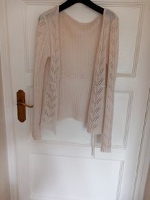 Vero Moda Cream Cardigan Wool/Mohair/Acrylic
