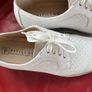 Ladies PITILLOS Winter white / cream wedged SOFT LEATHER Shoes boots Size 39 Uk 6. High Quality.  In really super condition Image 10