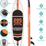 Inflatable Stand-Up Paddleboard, 325 x 84 x 15 cm, Complete Accessories, Adjustable Paddle, Pump, ISUP Travel Backpack, Lead, Waterproof Bag, Up to 150 kg Load Capacity (FREE POSTAGE) Image 4