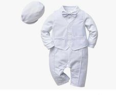 Baby Boy Gentlemen Romper Blazer Suit
