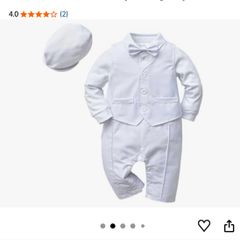 Baby Boy Gentlemen Romper Blazer Suit