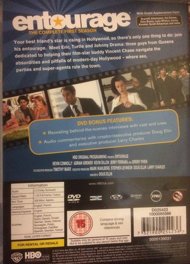 Entourage - Seasons 1-8 (Complete Series) [DVD TV Boxset]