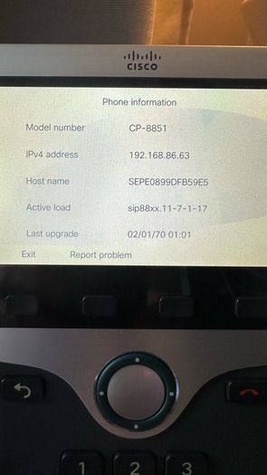 Cisco IP phone CP-8851