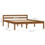 Bed Frame Honey Brown Solid Pine Wood 140x200 cm Image 2