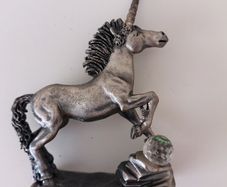 Vintage Pewter Unicorn