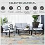 4 Piece Garden Sofa Set with Cushions Image 6