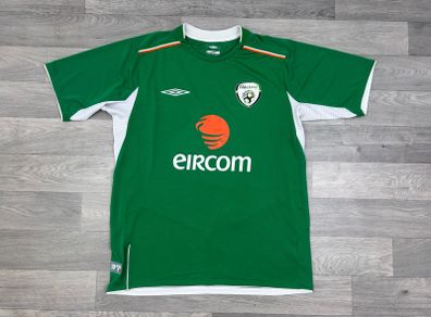 Vintage 2004 Umbro Ireland Home Jersey Shirt Mens Medium
