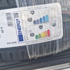 Two unused spare tyres
