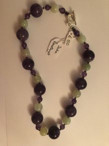 Jade, Amethyst necklace