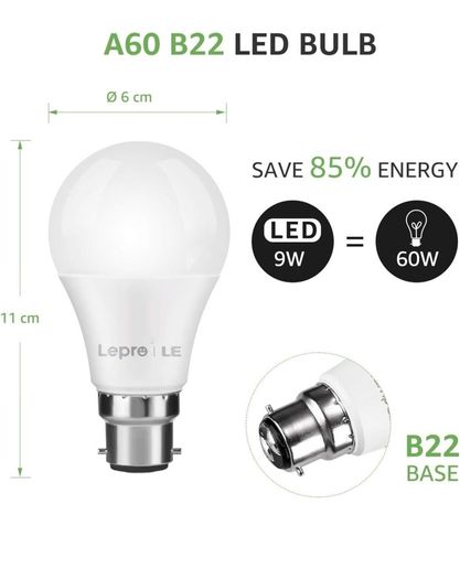 Lepro B22 Smart Bulbs x 4
