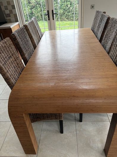 Table and 8 chairs