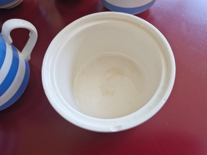 Vintage Blue & White Carrigaline Pottery Set
