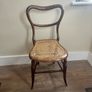 Antique Rosewood Cane Seat Chair Image 2