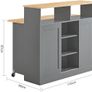 Kitchen Island  Storage Sideboard Kitchen Island style  Cabinet Kitchen Island Multi-storage Kitchen Cabinet Image 3