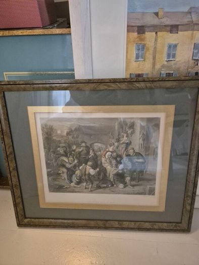 Antique Coloured Engraving