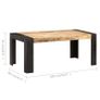 Dining Table 180x90x76 cm Solid Mango Wood Image 6