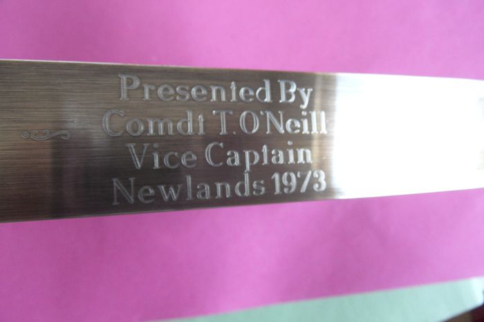 Old 1970's Clock Heavy Brass & Mother Of Pearl Finish Presented To Army  Comdi T. O' Neill Vice Captain Newlands 1973 & Its Working !