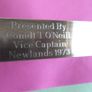 Old 1970's Clock Heavy Brass & Mother Of Pearl Finish Presented To Army  Comdi T. O' Neill Vice Captain Newlands 1973 & Its Working ! Image 3