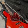 2003 Fender USA American Series Jazz Bass S1 Sunset Orange Image 3