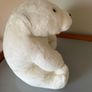 Vintage 1990s Coca-Cola polar bear plush toy featuring the classic red circular Coca-Cola logo Image 5