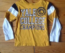 Age 2-3 Mock Layer Mustard Top