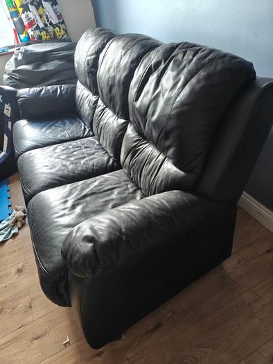 leather 3 seater