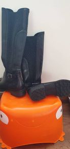 Long black boots