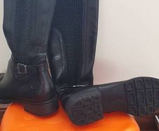 Long black boots