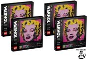 LEGO Andy Warhol's Marilyn Monroe Full Set Of 4 Mosaics All Sets Are Brand New Sealed Retired Product