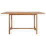 Garden Table 150x150x76 cm Solid Teak Wood Image 4