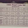 USA United States Proof 1986 S Coun Set in Original Holder Image 10
