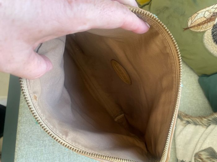 Fossil leather clutch bag. Unique sample bag
