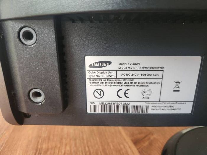 samsung 22" monitor