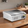 Commercial Electric Griddle, 535 x 300 mm, 3200W, 50-300C Adjustable Temp Control, Stainless Steel Body Image 8