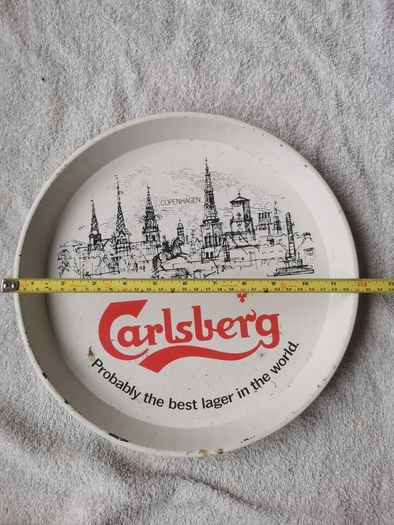 Carlsberg metal tray
