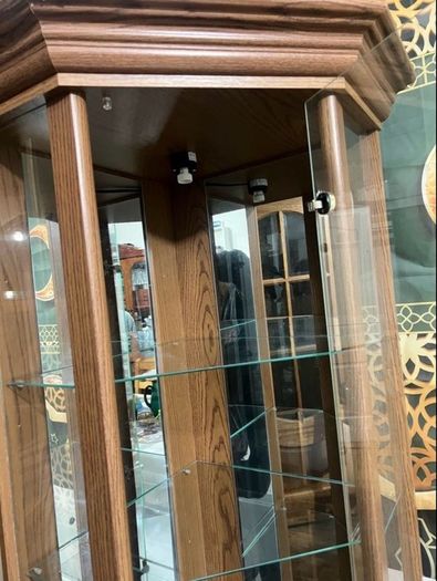 Wooden Corner Display Cabinet
