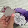 Huggables Teddy Bear Plush Grey Purple hat approx 25 cm. Please see pictures Image 10