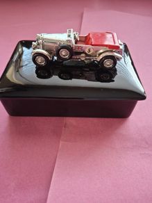 This Is A Vintage Original Lesney Matchbox 1929 Bentley Yu 3250 Black Ceramic Match Box  Dish For  What Ever  You Want To Put In It Never Used