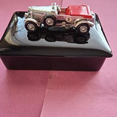 This Is A Vintage Original Lesney Matchbox 1929 Bentley Yu 3250 Black Ceramic Match Box  Dish For  What Ever  You Want To Put In It Never Used