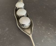 Silver Pea Pod Decorative Tray with Spheres