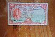 1949 Ireland Ten Shillings Banknote