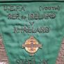 A Vintage Original Rare ! Football  Soccer Embroidered Pennant Flag From 14.3.79  U.e.f.g. Rep Of Ireland Vs N. Ireland In Dublin  For Soccer Fans Collection Image 3